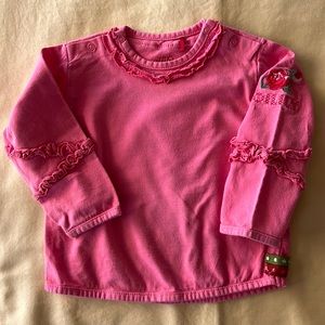 Oilily Baby Cotton Pink Long Sleeve Tee